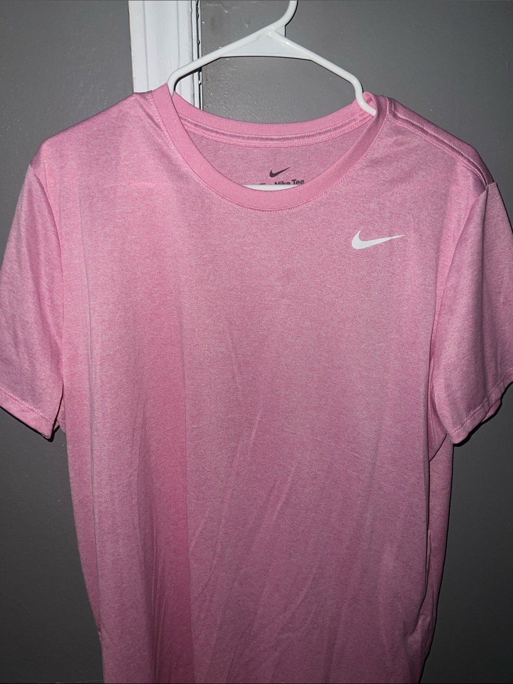 Nike Pink Short Sleeve Dri-FIT Crew Neck Tee